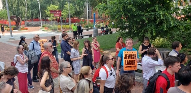 Philadelphia JLC at July 9 2019 Rally for Temple Association of University Professionals.jpg