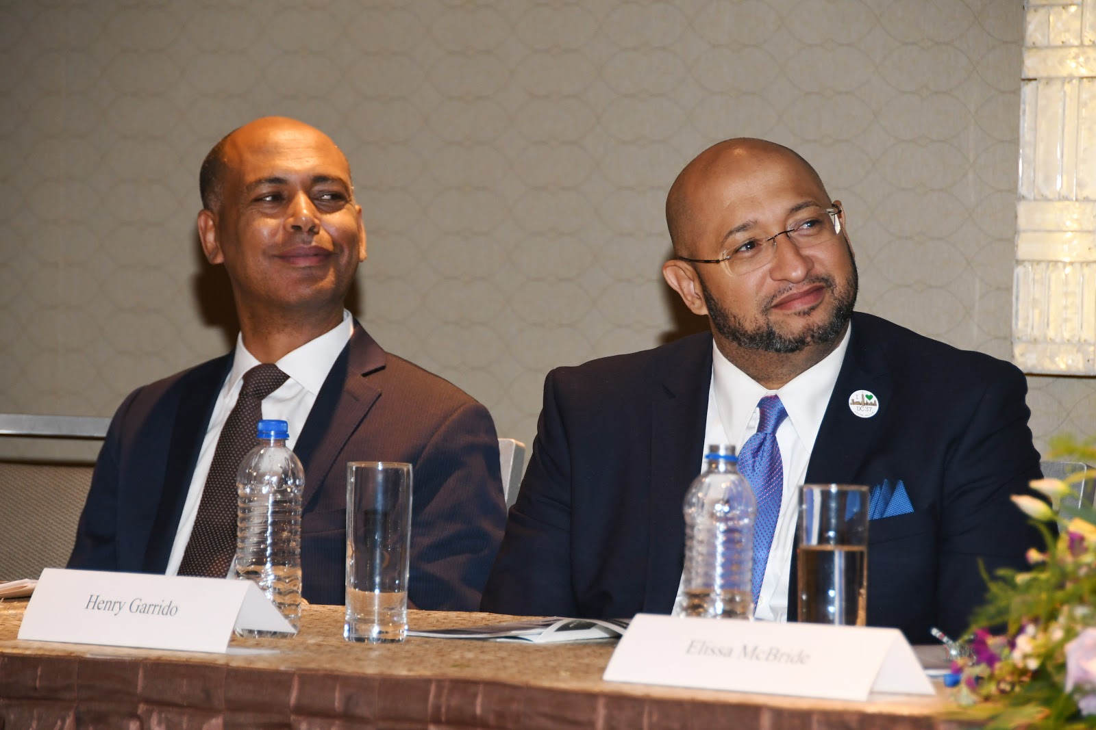 Tefere Gebre and Henry Garrido at the 2018 JLC HRA Awards Dinner.JPG